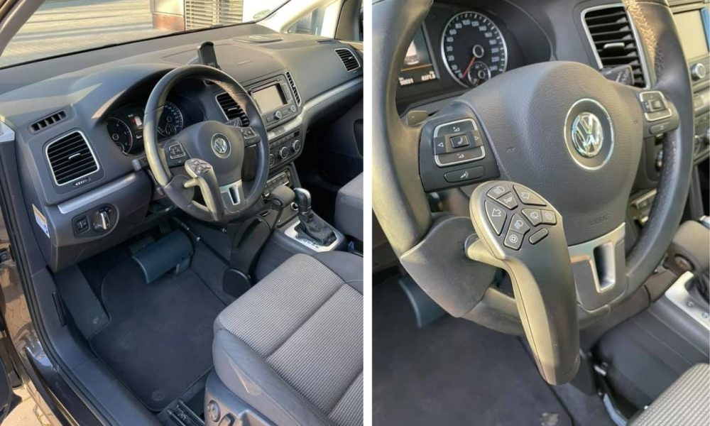 VW Umbau behindertengerecht - Handbetrieb Handgas (2)